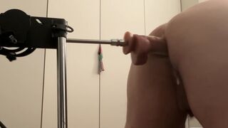 Watch My Fuck Machine mercilessly destroy my chubby amateur ass - No Mercy!