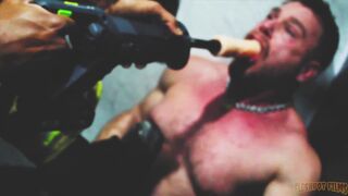 Muscular boy on boy gets rough bareback drilling from Drills & Barebacks, featuring Dom Tim Berlin & Drills' big cock - 12 image