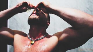 Muscular boy on boy gets rough bareback drilling from Drills & Barebacks, featuring Dom Tim Berlin & Drills' big cock - 3 image