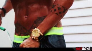 Maya Pimentinha, Max Loirinho & their girlfriends get down and dirty with each other's big cocks in a wild threesome