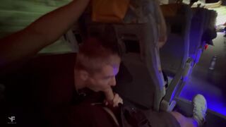 Falcon Al and Kit Belove share a steamy bus ride & get aroused by sucking and eating their own cum - 11 image