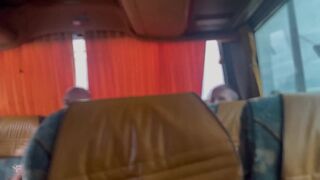 Falcon Al and Kit Belove share a steamy bus ride & get aroused by sucking and eating their own cum - 3 image