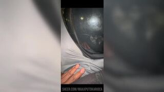 Mature Ninfa Arlequina takes on a different kind of cumshot: riding a courier with a twist! - 5 image