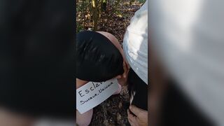 Maitre Antoine dominates her slave with rough doggy-style and makes him pee on her face