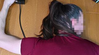 Miadefrance gets her tight ass destroyed by a massive toy and swallows a hot load - 7 image