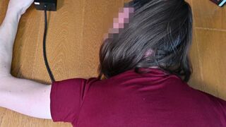 Miadefrance gets her tight ass destroyed by a massive toy and swallows a hot load - 8 image