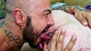 Watch Dorn's bald guy devour his ass & suck like a pro in steamy red video - 5 image