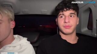 Danny Fontana & Danny Twink get hot and heavy in the car before clubbing with a hot load of cum - 12 image
