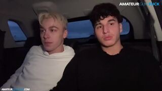 Danny Fontana & Danny Twink get hot and heavy in the car before clubbing with a hot load of cum - 2 image
