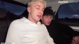 Danny Fontana & Danny Twink get hot and heavy in the car before clubbing with a hot load of cum - 7 image