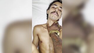 TheViciousGabe's skinny body takes on a massive BBC in doggystyle with no protection - 2 image