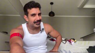 Daniel Sanches tries on favorite panties & flaunts his collection live on stream! - 5 image