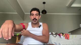 Daniel Sanches tries on favorite panties & flaunts his collection live on stream! - 6 image