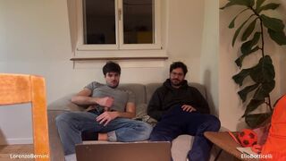 Elio & Lorenzo's first time with a straight guy's help: rough sex, dildos, and a fat dick! - 4 image