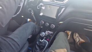 Archik's bareback anal ride with Hot Big Cock on the road - 1 image