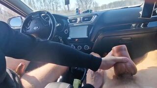 Archik's bareback anal ride with Hot Big Cock on the road - 9 image