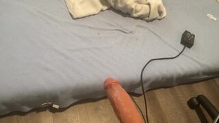 Watch me take a brutal pounding with a dildo machine and raw rails on my massive ass! - 1 image