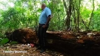 Watch The Hunter's black friend get pounded by the park bus driver in the woods - 4 image