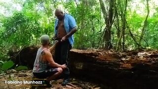 Watch The Hunter's black friend get pounded by the park bus driver in the woods - 7 image