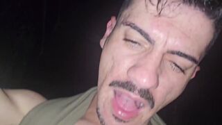 Magrinho Capixaba's first time public anal ride with a huge cock! - 5 image