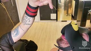 Icaro Paraense humiliates her submissive partner with kinky foot play & cuckold play