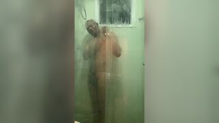 Capoeira's steamy shower ends with a massive cum load! - 4 image