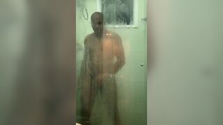 Capoeira's steamy shower ends with a massive cum load! - 8 image