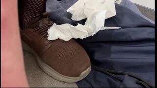 Watch Mitchibitionist's Canadian amateur get her pantyhose ripped off while getting her ass pounded in public bathroom - 5 image