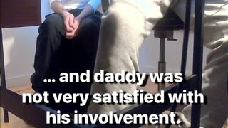 Stepdad Theo brutally pegs his pale white stepson's ass & makes him cum hard with a hot blowjob and peeping - 1 image