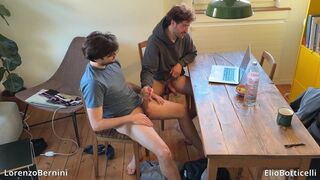 Watch Elio & Lorenzo's first rough anal with a muscular guy with a monster cock! - 14 image