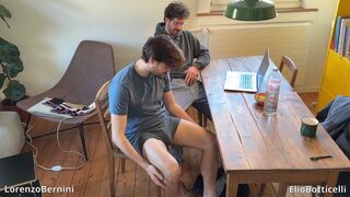 Watch Elio & Lorenzo's first rough anal with a muscular guy with a monster cock! - 4 image
