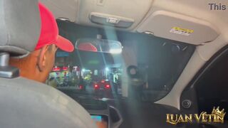Dluquinha, Luan Vetin, and Johny Will get wild in a car foursome with bisexuality!