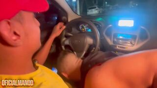 Naughty Dluquinha, Luan Vetin & Johny Will get freaky in Uber cab in São Paulo - POV voyeur action - 11 image