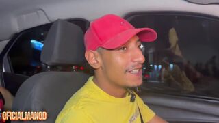 Naughty Dluquinha, Luan Vetin & Johny Will get freaky in Uber cab in São Paulo - POV voyeur action