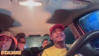 Naughty Dluquinha, Luan Vetin & Johny Will get freaky in Uber cab in São Paulo - POV voyeur action