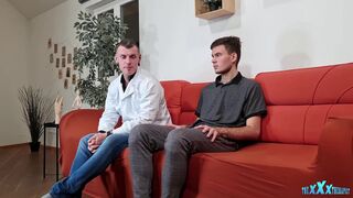 Dominick Balta's instructions for straight dude's cure to his stutter: long wet dick sucking with a moaning amateur - 2 image
