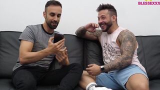 John Brachalli loses bet and agrees to suck his man's big cock while he plays