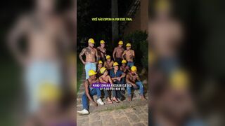 Watch these rough trades with 11 construction workers: Jock domination, ass worship, and creampies galore! - 11 image