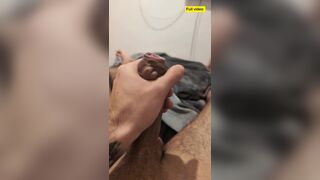 Amateur babe gets her tattooed arm drenched in cum while giving a POV handjob - 4 image
