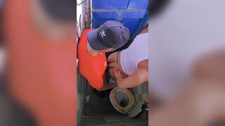Luccas Melo & Junior Delao take a hard anal pounding in the construction site bathroom - 11 image