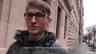 Czech Hunter's Amateur Ass Fucking & Rimming for Cash - CZECH HUNTER 524