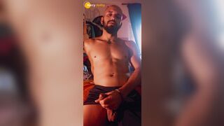 Watch Barry Halby's muscular body jerk off to a long, hard BBC on cam - 7 image