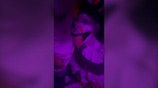 Voxhusky, Adaker & Semi get wild with their asses & mouths in homemade threesome