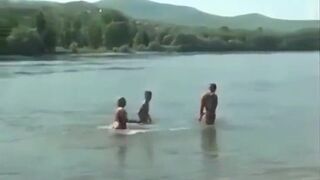Amateur lesbians go wild with bi sex in steamy threesome action