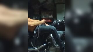 C Mike Hawk's solo motorcycle ride ends in a cum explosion! - 5 image