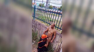 Watch DropboyFloripa and Ivan_dot21 get their big cocks bareback & eat each other out in the subway while their boss is - 1 image