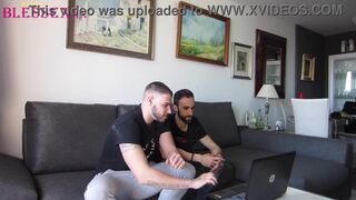 Magic Javi and Zeus Ray's first time with a huge cock - watch them get steamy with it! - 9 image