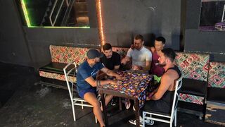 Felipe, James & Diego's bar orgy: Depraved domination, ass training & anal fun with Rodriguez, Mauricio & James