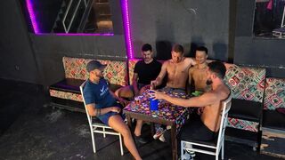 Felipe, James & Diego's bar orgy: Depraved domination, ass training & anal fun with Rodriguez, Mauricio & James