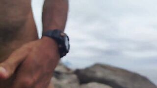 Danilo Oliveira and Nicollas Costa take turns banging on the beach in a wild threesome